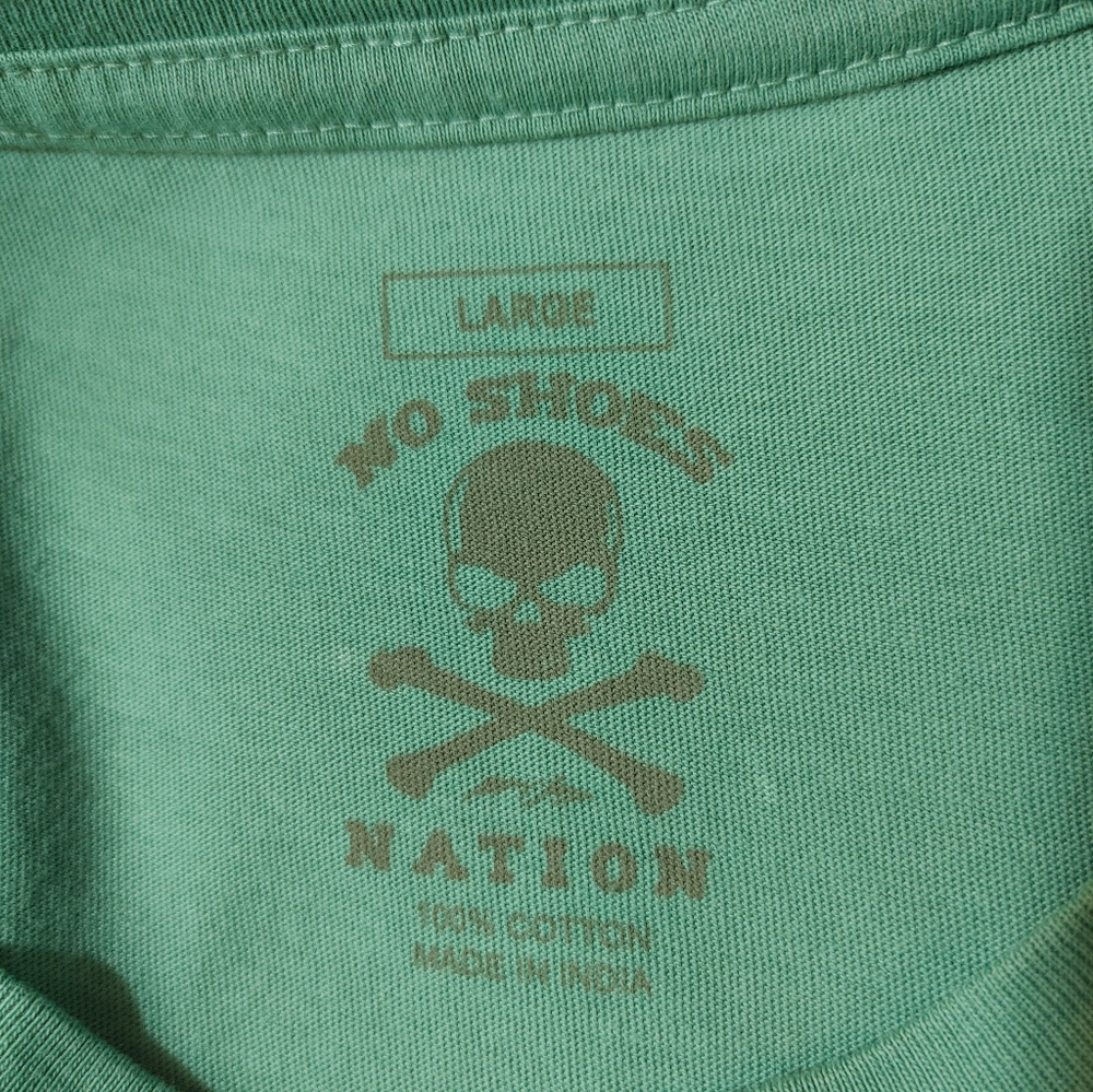 NO SHOES NATION Kenny Chesney Here and Now Tour 2022 TSHIRT, Teal L - Picture 3 of 5